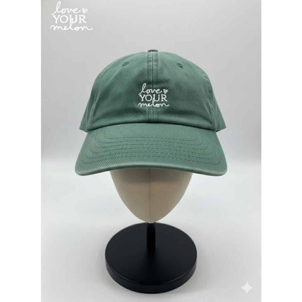 New Love Your Melon Spruce Stacked Logo Bronco Denim Embroidered Cap Hat OS